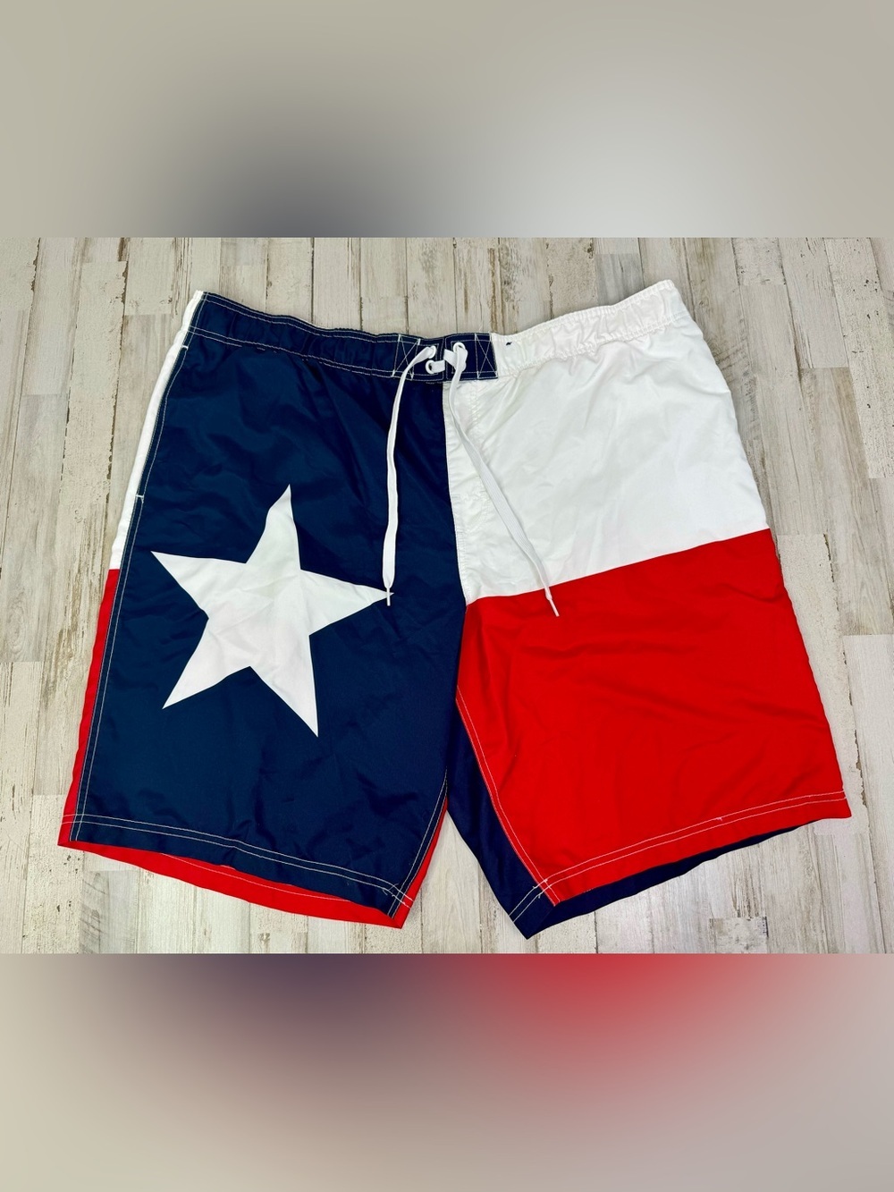 Faded Glory Texas Flag Swimtrunks Mens 3XL